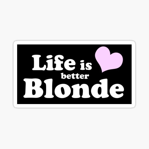 Item preview, Life Is Better Blonde designed and sold by mypparadise.