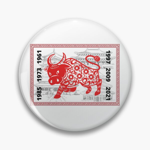 Item preview, Year Of Ox Chinese Zodiac Sign designed and sold by ArtOfStars.