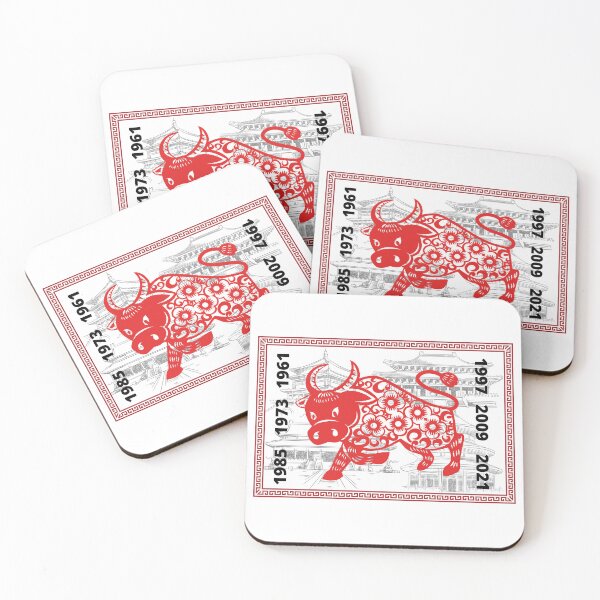 Item preview, Year Of Ox Chinese Zodiac Sign designed and sold by ArtOfStars.