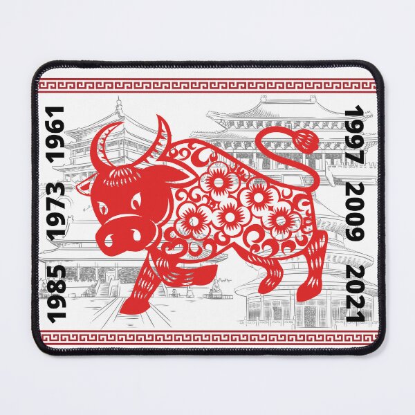 Item preview, Year Of Ox Chinese Zodiac Sign designed and sold by ArtOfStars.