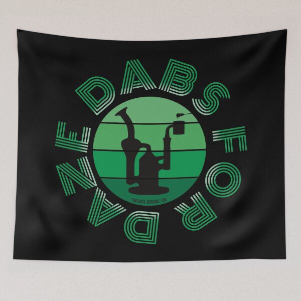 Item preview, Retro Vintage Sunset Green Dab Rig-Dabs for daze designed and sold by YomeHayin.