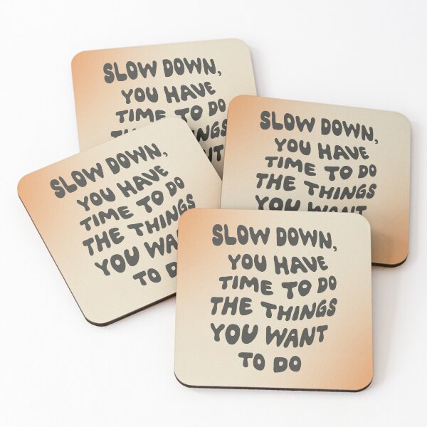 Item preview, Slow Down Motivational Quote - Groovy Retro Font designed and sold by bykirstco.