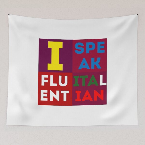 Item preview, I SPEAK FLUENT ITALIAN, designed and sold by Haitam771.