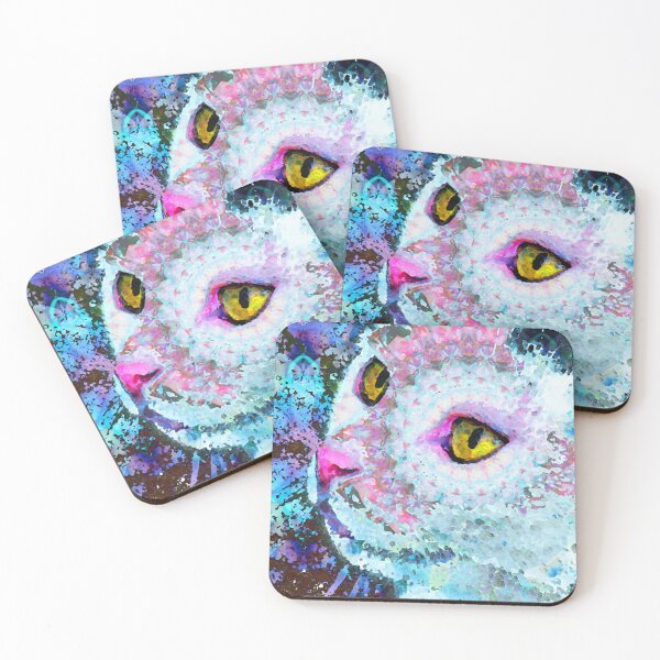 Item preview, Cat Kitty Feline Art - Pretty Pink Nose by Sharon Cummings designed and sold by Sharon Cummings Art.