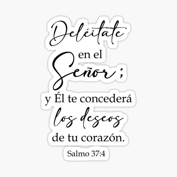 Item preview, Salmo 37:4, Spanish Bible Verse designed and sold by Aryam Quotes.