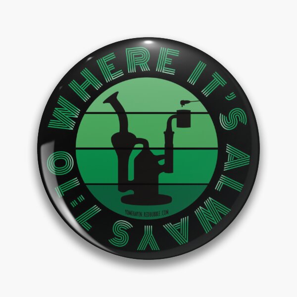 Item preview, Retro Vintage Sunset Green Dab Rig-Where its always 710 designed and sold by YomeHayin.