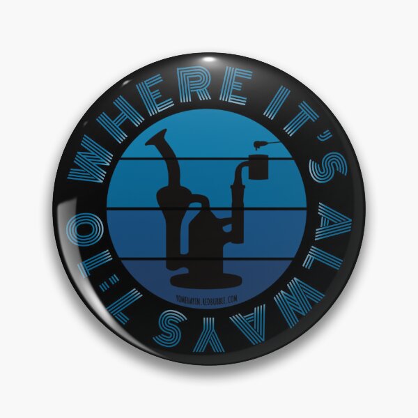 Item preview, Retro Vintage Sunset Blue Dab Rig-Where its always 710 designed and sold by YomeHayin.