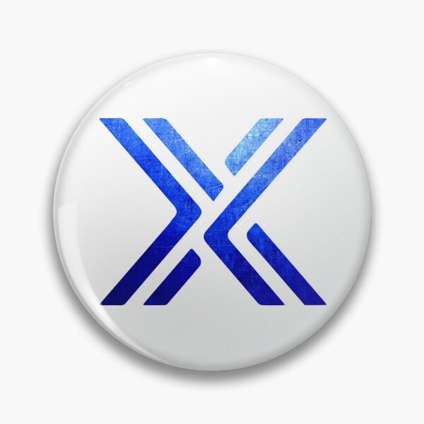 Item preview, Immutable X - Blue Metal on White designed and sold by AdamRael.
