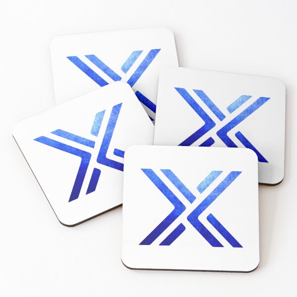 Item preview, Immutable X - Blue Metal on White designed and sold by AdamRael.