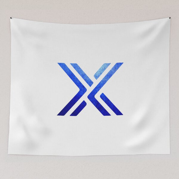 Item preview, Immutable X - Blue Metal on White designed and sold by AdamRael.