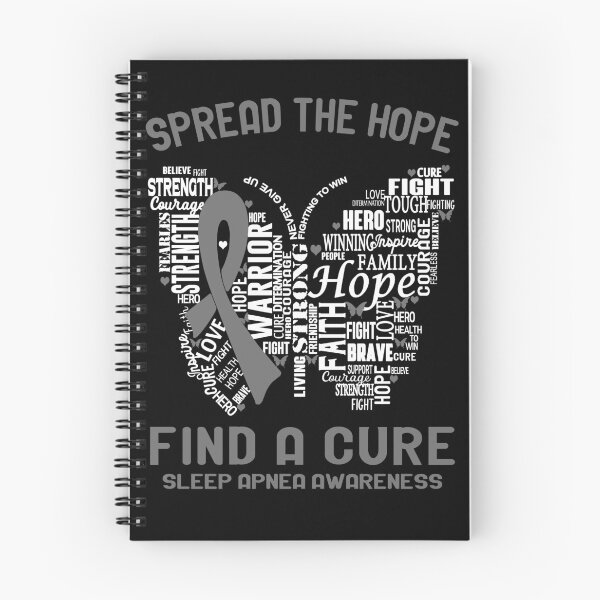 Item preview, Butterfly Ribbon Spread The Hope Find A Cure Sleep Apnea Awareness designed and sold by Tadmab.