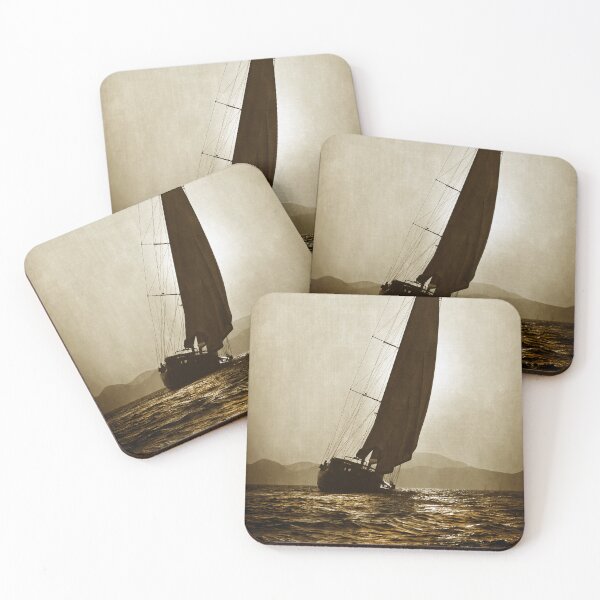 Item preview, big sailboat sailing against to sun designed and sold by laikaincosmos.