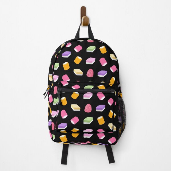 Item preview, Dolly Mixture Sweets Colourful Pattern on Black designed and sold by yellowkats.