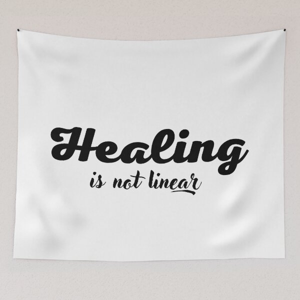 Item preview, Healing is not linear - It' a Journey with ups and downs designed and sold by med-artist.