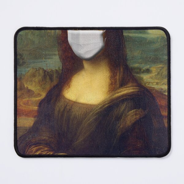 Item preview, Monalisa Mask Digital Art designed and sold by TopChoiceMerch.