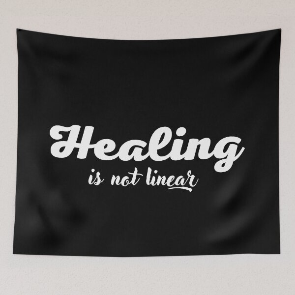 Item preview, Healing is not linear - It's a Journey with ups and downs designed and sold by med-artist.