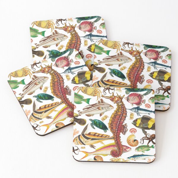 Item preview, Colorful and Fun Deep Sea Creatures Design designed and sold by beddreams.