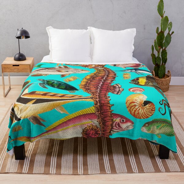 Item preview, Colorful and Fun Deep Sea Creatures Design designed and sold by beddreams.