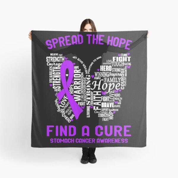 Item preview, Butterfly Ribbon Spread The Hope Find A Cure Stomach Cancer Awareness designed and sold by Tadmab.