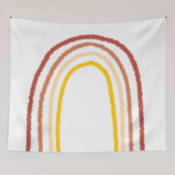 Item preview, boho/groovy vintage rainbow graphic designed and sold by SunwaveStickers.