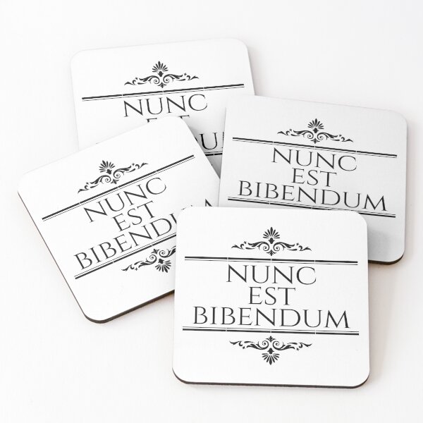 Item preview, Nunc Est Bibendum - Stacked Black - Latin Phrases designed and sold by ElementJourney.