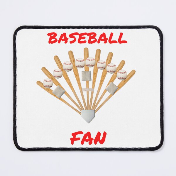 Item preview, Baseball Fan Bats Balls Bases Home Plate Pitcher's Mound designed and sold by Javamba.