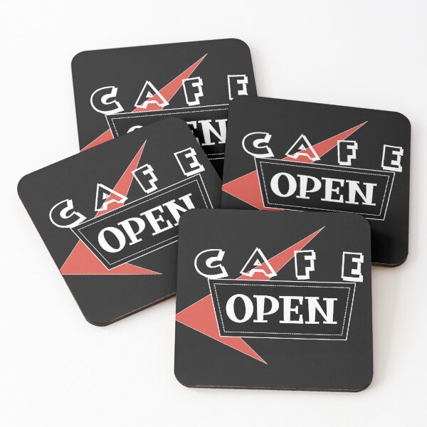Item preview, Cafe Open Sign in MCM Style designed and sold by LisWilliams.
