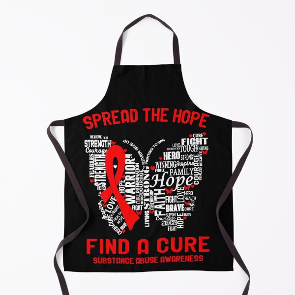Item preview, Butterfly Ribbon Spread The Hope Find A Cure Substance Abuse Awareness designed and sold by Tadmab.
