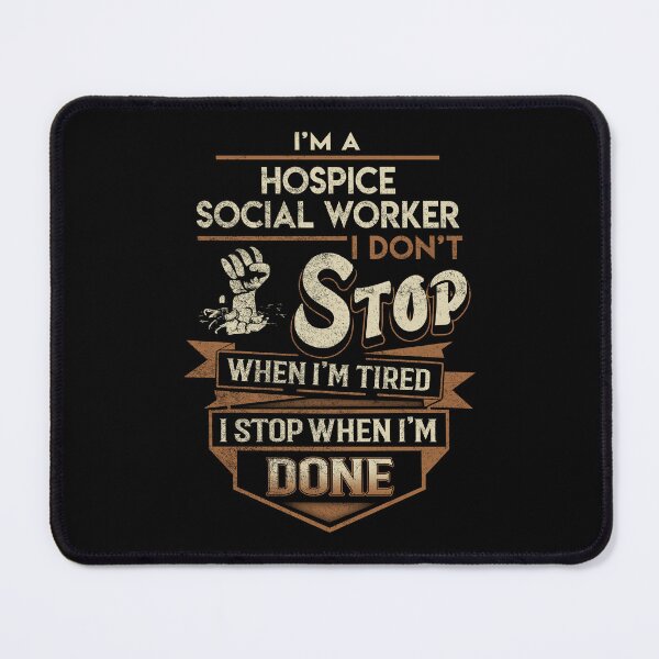 Item preview, Hospice Social Worker T Shirt - I Stop When Done Job Gift Item Tee designed and sold by paneczkopat.