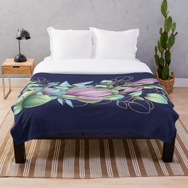 Artikelvorschau, Blumen, grün, lila, blau entworfen und verkauft von grickodd.