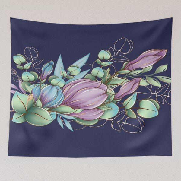 Item preview, flowers,green,purple,blue designed and sold by grickodd.