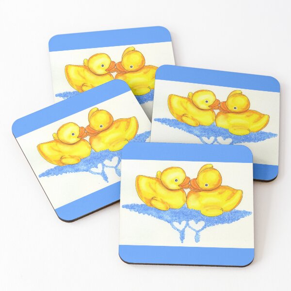 Item preview, Bath Time Ducks In Love designed and sold by LymphomaLass.