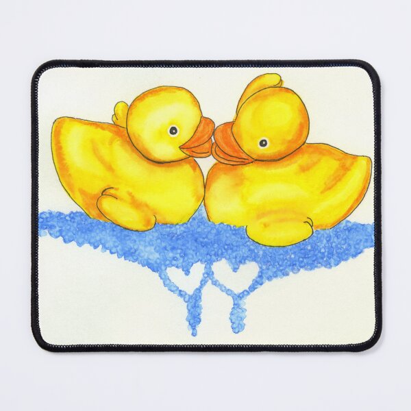 Item preview, Bath Time Ducks In Love designed and sold by LymphomaLass.
