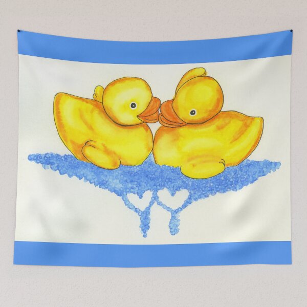 Item preview, Bath Time Ducks In Love designed and sold by LymphomaLass.