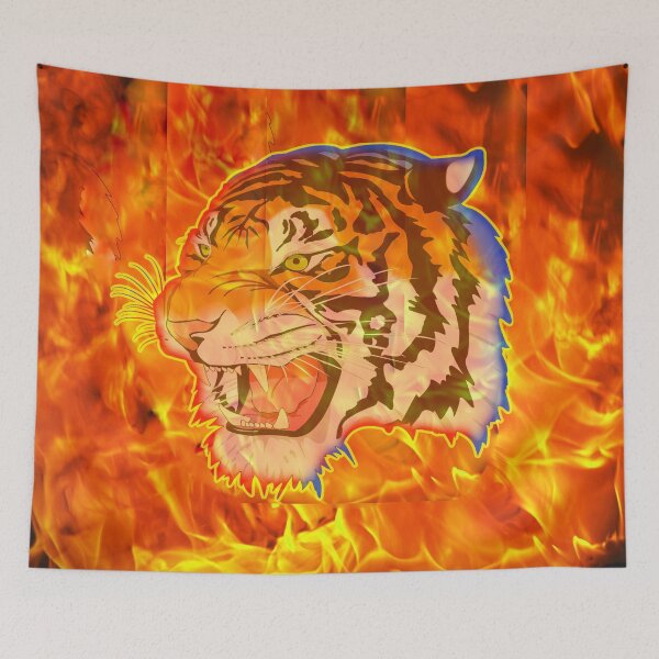 Item preview, Tiger of Flames at Midnight designed and sold by Angelle55.