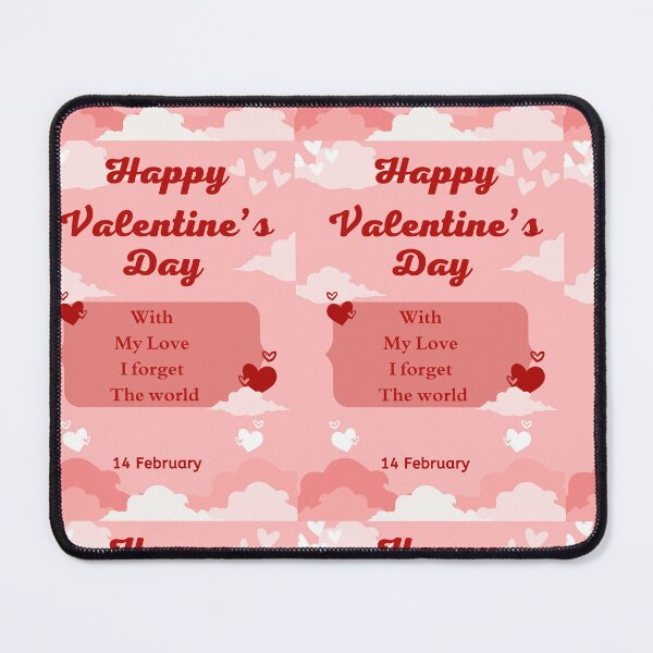 Item preview, Happy Valentine Day With My Love I forget the world designed and sold by Man-Woman-Child.
