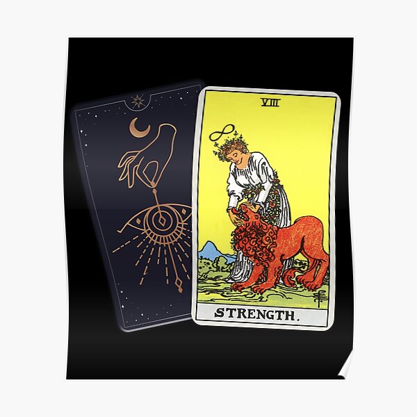 Mousepad Tarot Card Strength Major Arcana