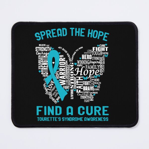 Item preview, Butterfly Ribbon Spread The Hope Find A Cure Tourette's Syndrome Awareness designed and sold by Tadmab.
