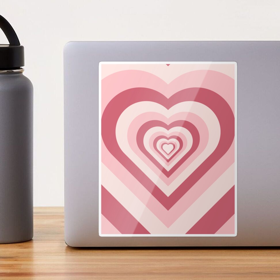 Pink Aesthetic Heart Sticker for Sale by ind3finite