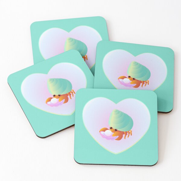 Item preview, hermit crab with pearl heart heart shaped designed and sold by MiraNomegusta.