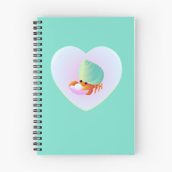 Item preview, hermit crab with pearl heart heart shaped designed and sold by MiraNomegusta.