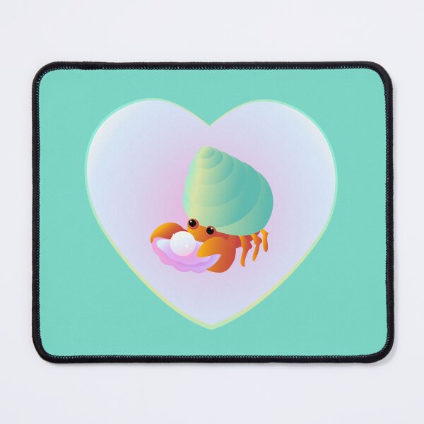 Item preview, hermit crab with pearl heart heart shaped designed and sold by MiraNomegusta.