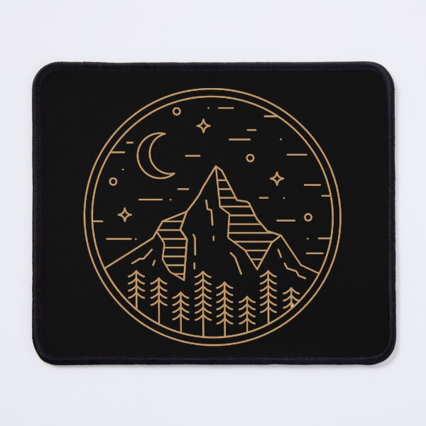 Item preview, Mountain gold night sky with forest designed and sold by gabiworld.