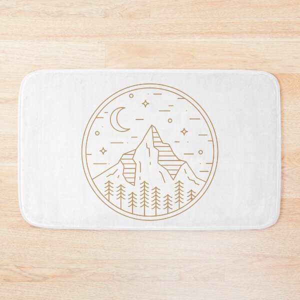 Item preview, Mountain gold night sky with forest  designed and sold by gabiworld.