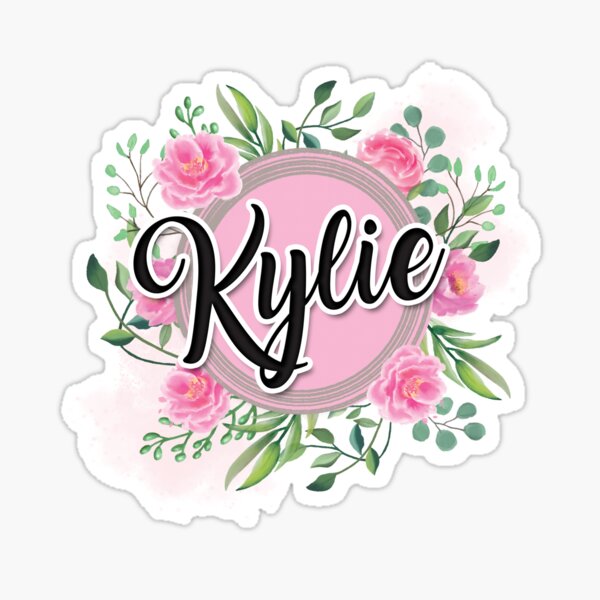 kylie-name-sticker-for-sale-by-badinboow-redbubble