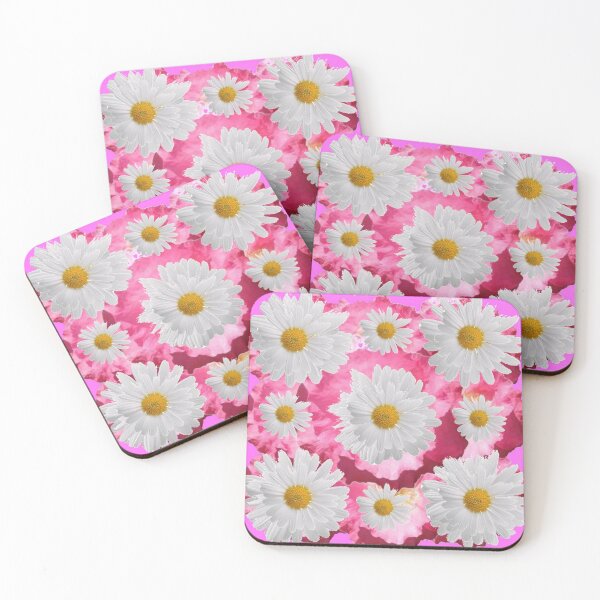 Item preview, MODERN ART ABSTRACT WHITE SHASTA DAISY PATTERNS  designed and sold by sharlesart.