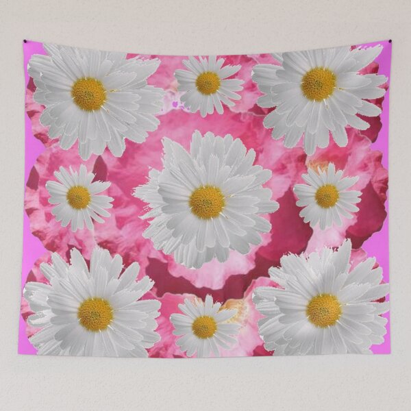 Item preview, MODERN ART ABSTRACT WHITE SHASTA DAISY PATTERNS  designed and sold by sharlesart.