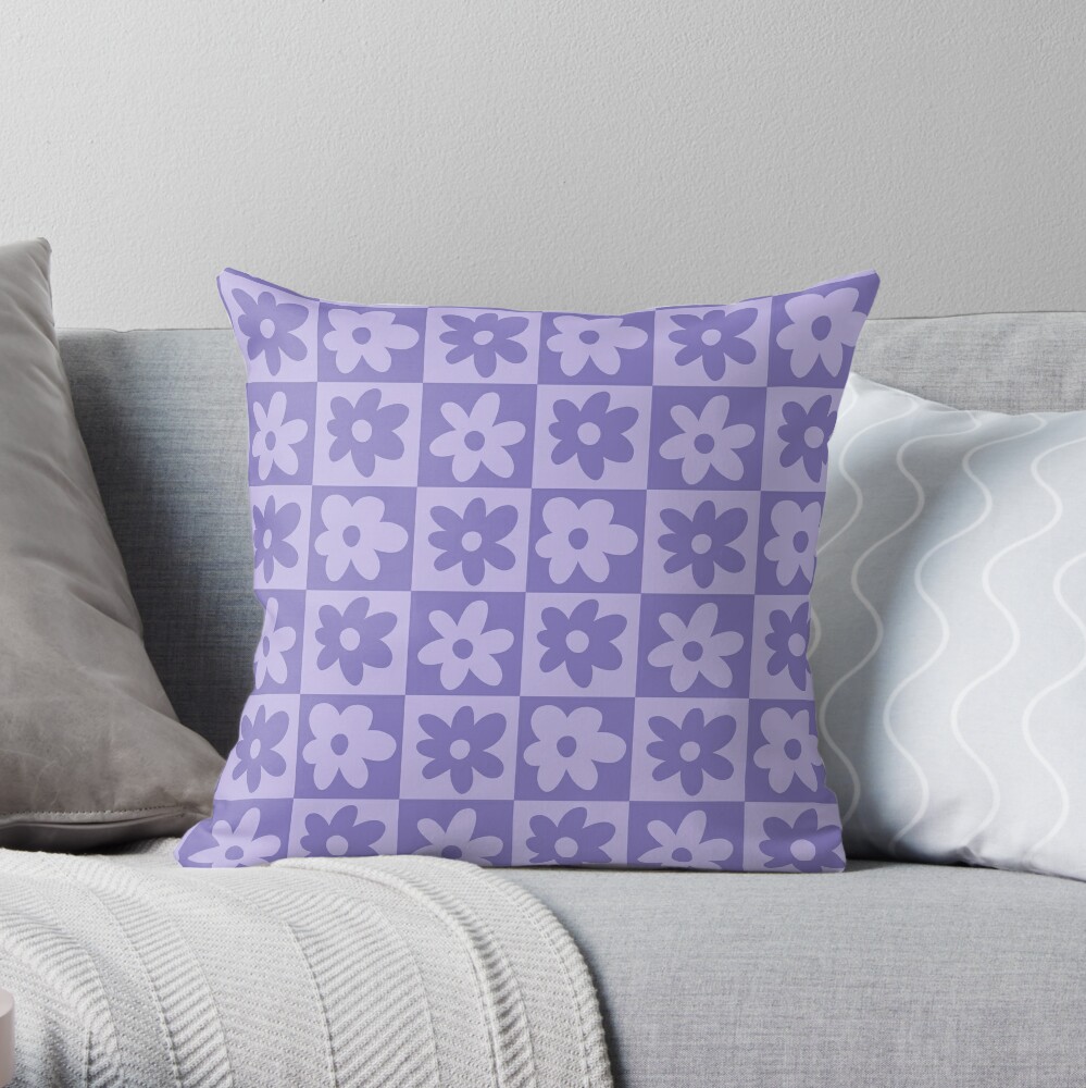 Plain Lilac Purple Throw Pillow by speckled