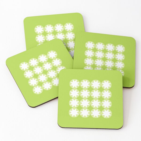 Item preview, 8 Point Star Pastel Greens 5748 designed and sold by Art in My Loft.