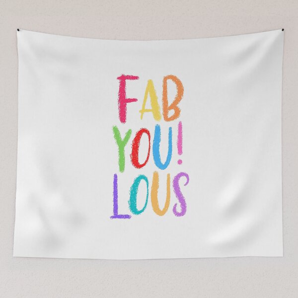 Item preview, Cute Colorful Chalk Fab You Lous! designed and sold by JanesCreations.